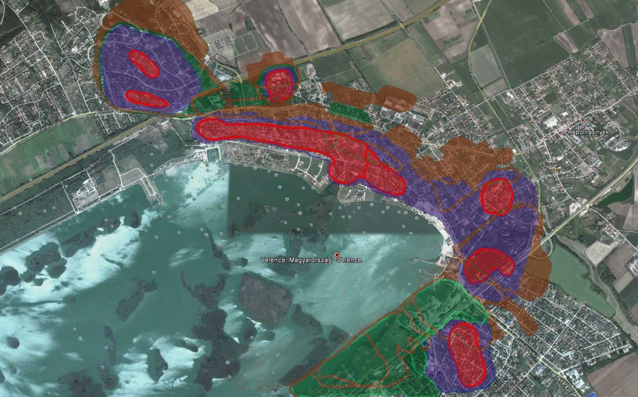 1953 térképek egymáson